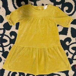 Hanna Andersson Yellow Tiered Sundress with Puff Sleeves